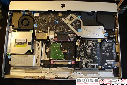 至此iMac 2011的内部组件基本上全部复原，只是多了一块SSD。
