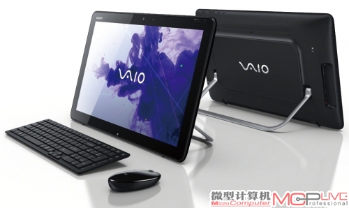 索尼VAIO Tap 20的屏幕不大，但是支架非常灵活，而且内置有电池，因此被定义成了桌面平板而非一体电脑。